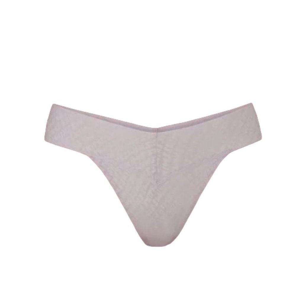 CT1156a SKIMS LOGO MESH THONG 3X IN IRIS MICA